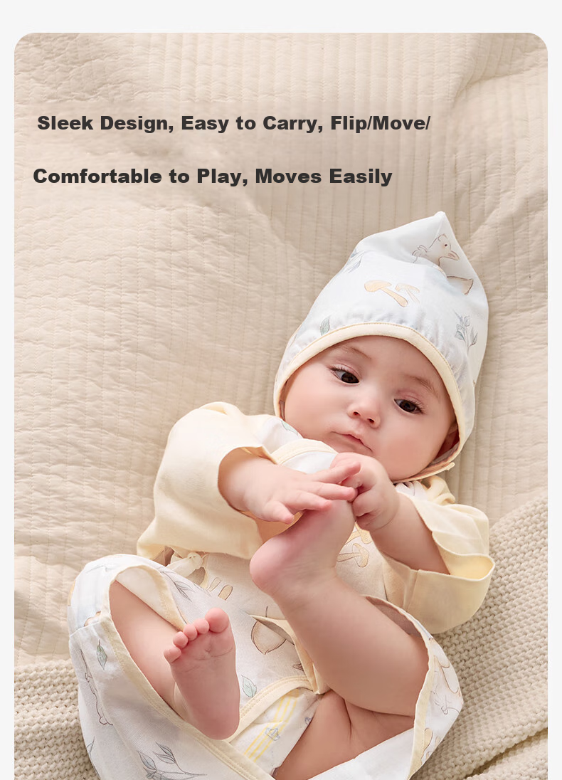 Shiyuejiejing Baby Summer Thin Gauze Romper, Unisex Infant Onesie Bodysuit 22