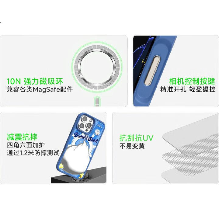 Чехол для iPhone 16 Pro BELKIN Disney Donald Duck Custom Edition, MagSafe, противоударный, TPU, оранжевый