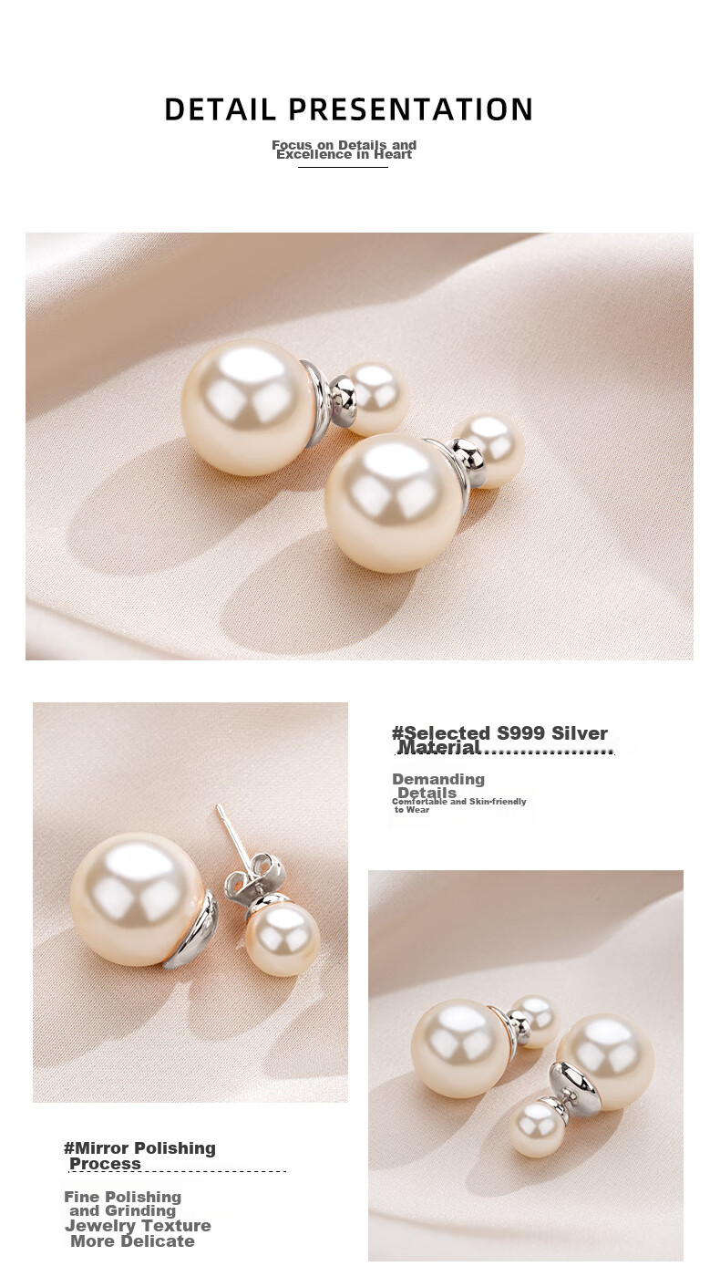 Qlady Pearl-Like Earrings for Women without Ear Holes, Elegant And High-End Earrings, New Year 2026 New Style, Light Luxury Earrings, Birthday Gift 7