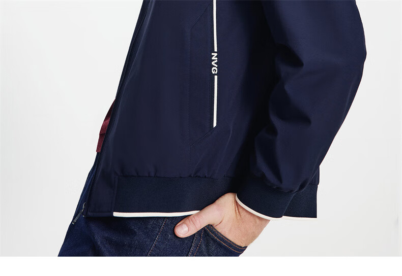 Navigare Men's Triple-Protection Fleece-Lined Jacket, Stand-Up Collar, Commuter Casual Coat, 1331005503 12