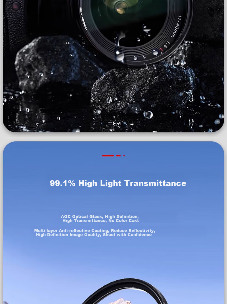 Haida UV Filter 67mm, 12-Layer Nano Double-Sided Coating, 99.1% High Light Transmission, Protective Lens, Suitable for Canon, Sony, Fuji And Other Mirrorless And DSLR Lenses 5