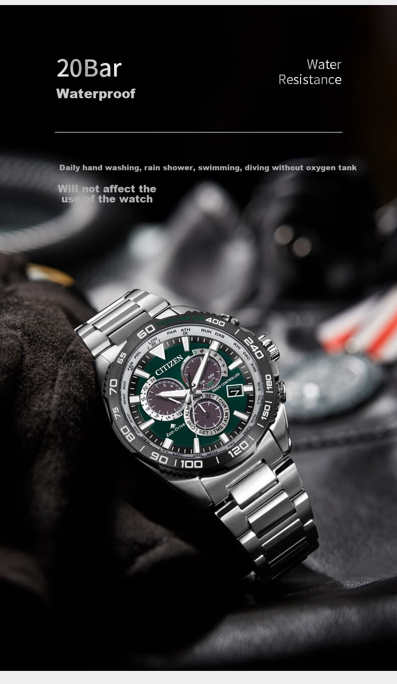 CITIZEN Watch PROMASTER Series, Eco-Drive Multi-Band Radio Stainless Steel Men's Watch, Gift for Boyfriend, CB5034-91W 5