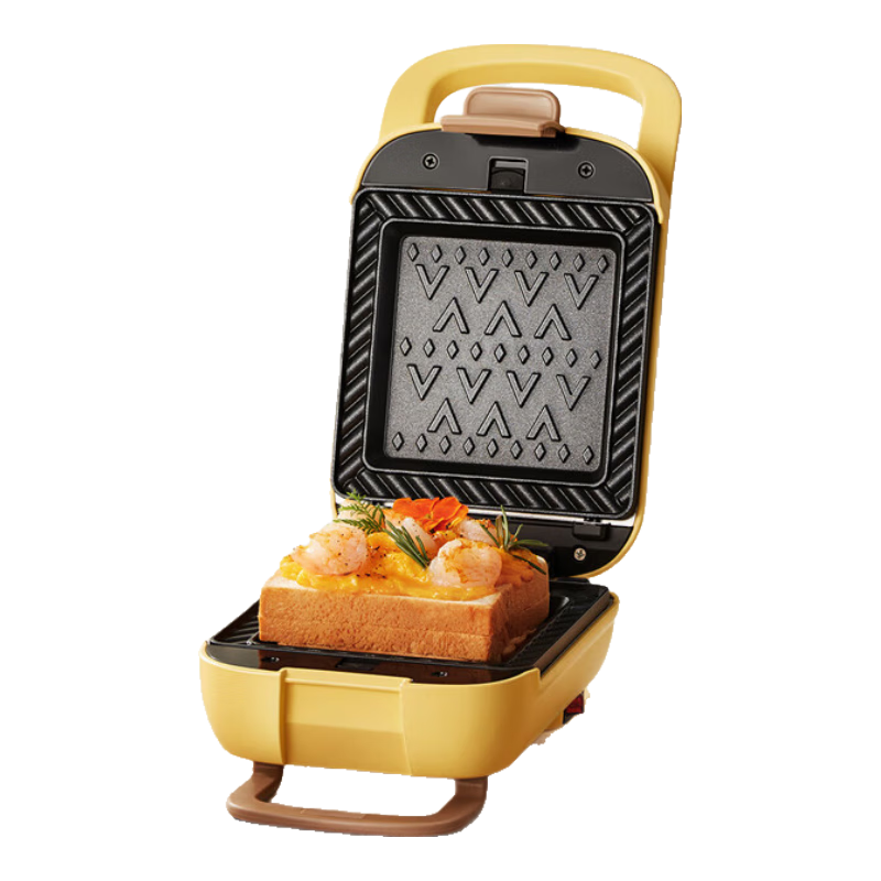 Bear Sandwich Maker Breakfast Machine Bread Maker Electric Griddle Waffle Maker Detachable Double Plates Thickened Edge Five-Level Adjustable Thickness Multifunctional Toaster Q07N1