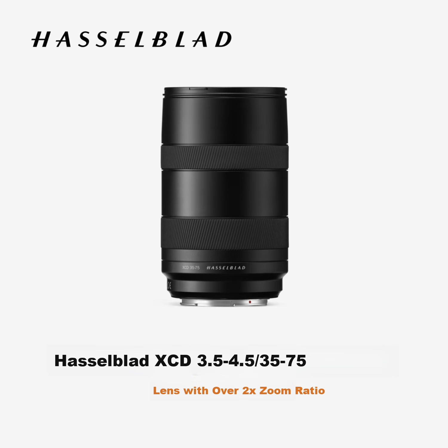 HASSELBLAD XCD 3.5-4.5/35-75 Super 2x Zoom Lens, Compatible with HASSELBLAD X2D/X1D/907X Series Full-Frame Cameras, Portrait Lens