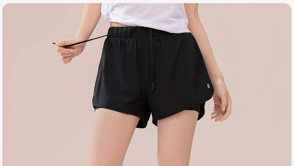 361° Women's Sports Running Shorts Anti-Exposure Yoga Layered Fitness Shorts 28
