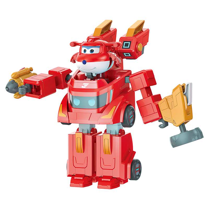 AULDEY Super Wings Ledi Super Speed Transforming Robot Set Kids Toy Birthday Gift