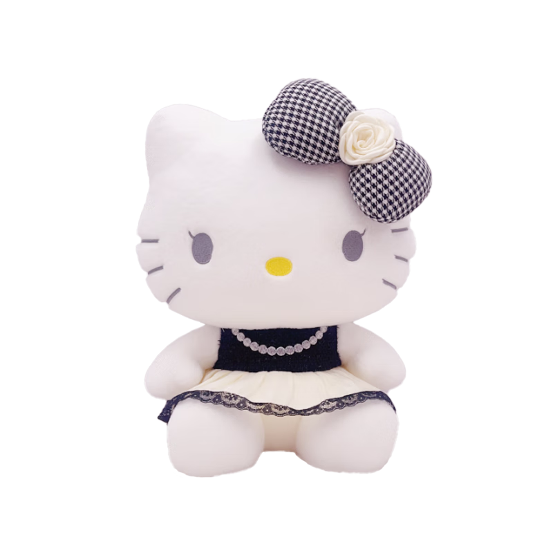 Hello Kitty Sanrio Plush Toy Doll Stuffed Animal Pillow Decoration Birthday Gift for Girls, Cat Cat Figurine