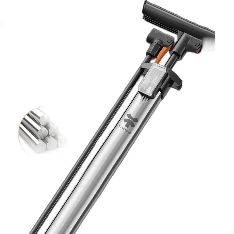 Насос для велосипеда XUNTING, ручной, с манометром, 150 PSI, алюминиевый корпус