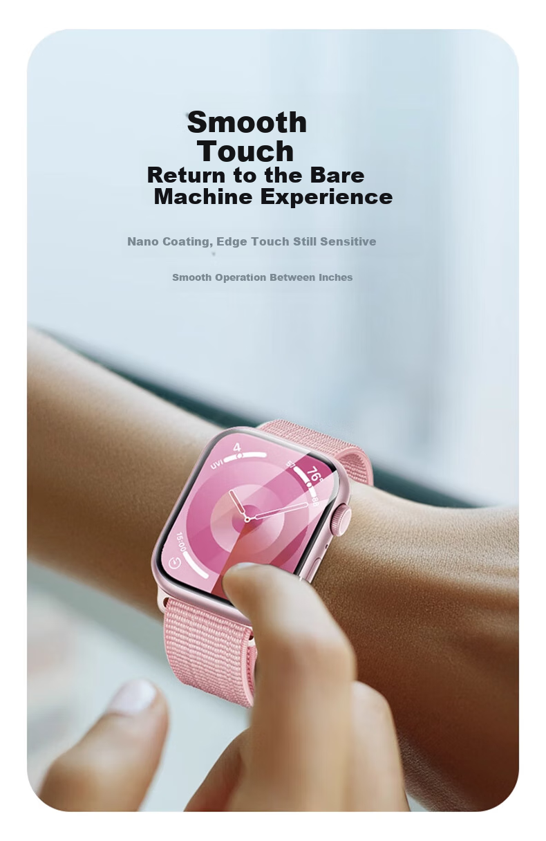 BASEUS [Edge Protection Compensation] Compatible with Apple Watch S12 Protective Film, S12 Watch Film, S11 Universal Apple Watch Protective Film, S10 Protective Film, Apple Watch Double Layer 15