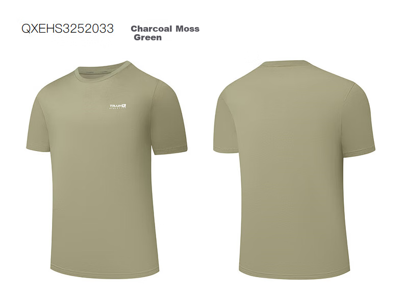 QIAODAN Men's Sports Short-Sleeve T-Shirt, Summer Cotton Round Neck Casual Running Fitness Training Top 6