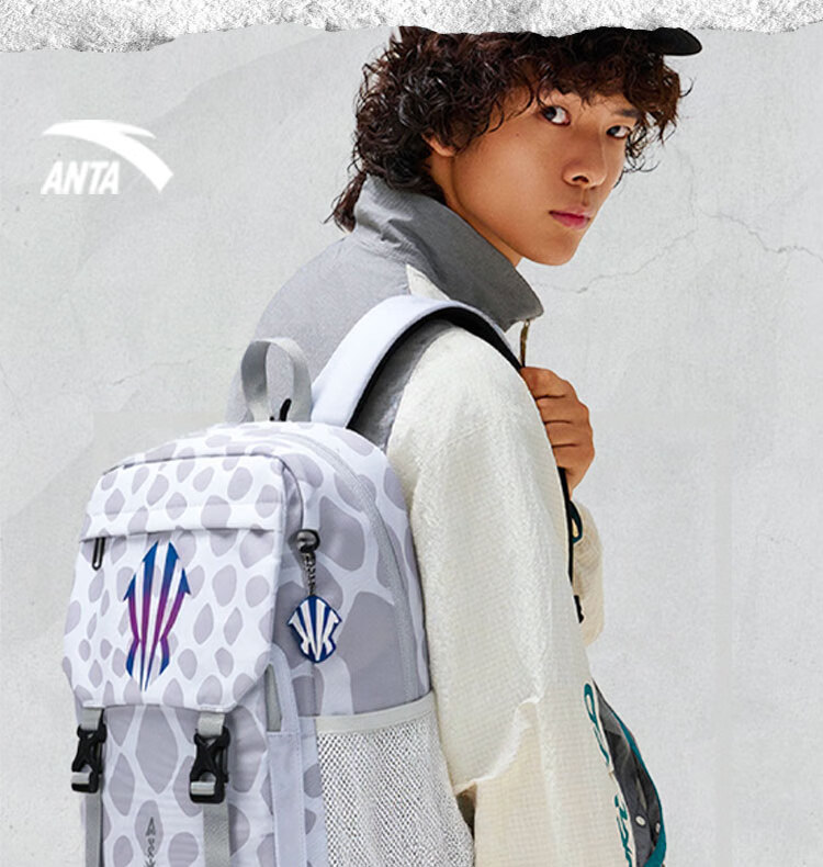 ANTA Kyrie Irving Series Large Capacity Unisex Backpack Fashion Sports Training Fitness Basketball Bag 14