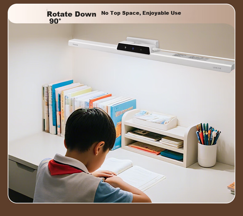 Panasonic Eye-Care LED Desk Lamp No Blue Light Hazard Children's Student Study Lamp White K10-C 10