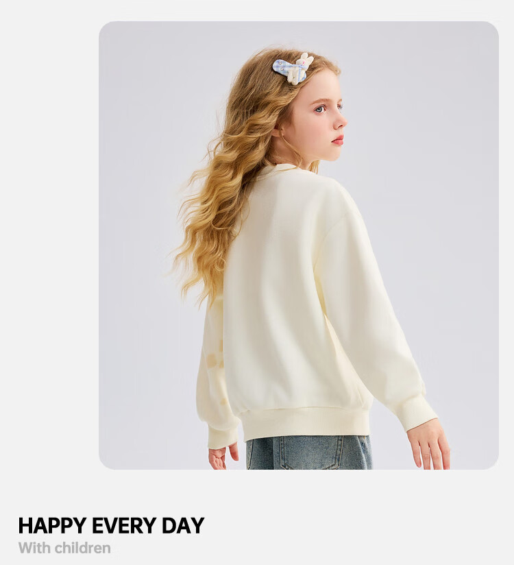 ASK JUNIOR 3D Star Children's Long Sleeve Spring Sweatshirt Kids Pullover Girls Loose Top 7