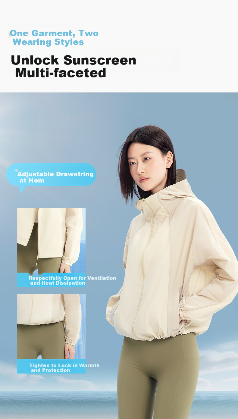 Meilicheng Sun Protection Clothing for Women, UV-Resistant, 2025 Summer New Ice Shield Puff Style, Light Gray, XL 10