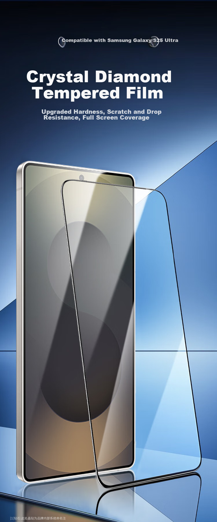 KOOLIFE Tempered Glass Screen Protector for Samsung S25 Ultra, Galaxy S25 Ultra Phone Film, Full Coverage Protective Film, Ultra-Thin HD Film, Shatterproof, Fingerprint Resistant 1