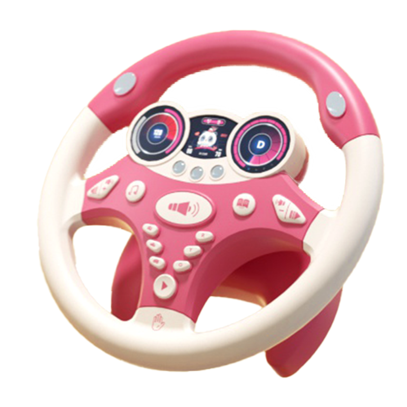 Taodudu Children's Toy Steering Wheel, Early Education Simulation Co-Driver, for 3-6 Year Old Kids, Imitation Car, Birthday Gift for Little Boys And Girls