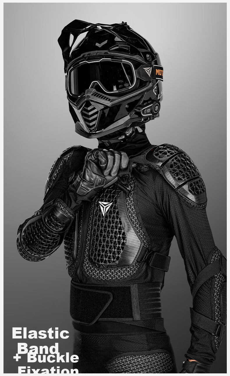 MOTOWOLF Motorcycle Anti-Fall And Anti-Collision Armor Set, Off-Road Motorcycle Riding Armor, Chest And Back Protection, Complete Protective Gear Equipment 14
