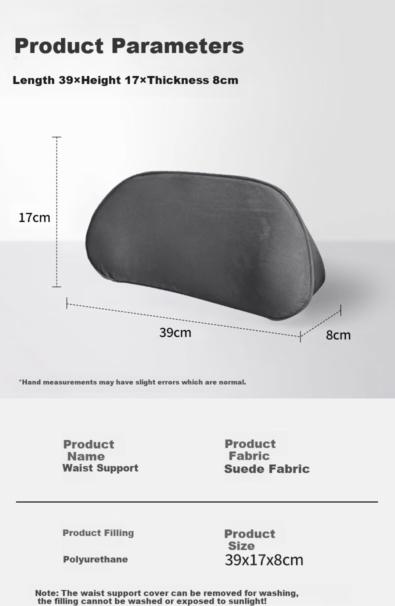 GREAT LIFE Car Lumbar Support Cushion, Thin Small Waist Pillow, Tailbone Car Backrest, Waist Protection Seat Support, Memory Foam Lumbar Pillow, Waist Pad 9