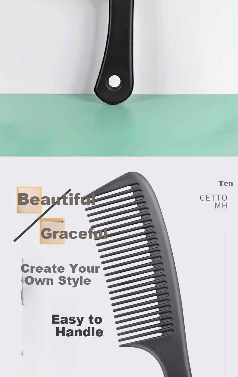 Bingyou Wide-Tooth Comb, Matte Curling Iron for Men And Women, Large Size Hair Comb, Styling Tool, Big-Tooth Comb 2