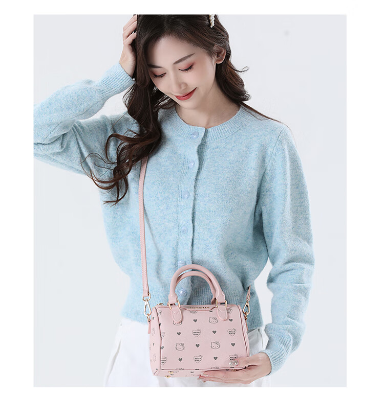 Mesuca X Hello Kitty Handbag, New Women's Bag for Commuting And Casual Wear, Shoulder Pillow Bag with Gift Box, Birthday Gift for Wome 12