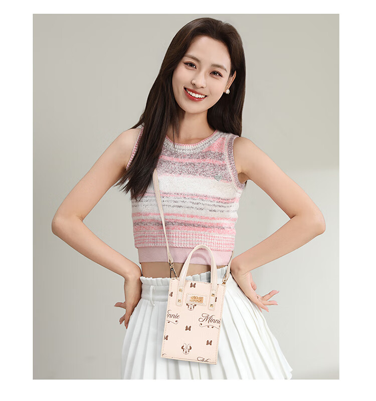 Disney Handbag, Women's Bag, Minnie Shoulder Crossbody Bag, Basket-Shaped Small Purse, Gift Box Packaging, Birthday Present for Girls 19