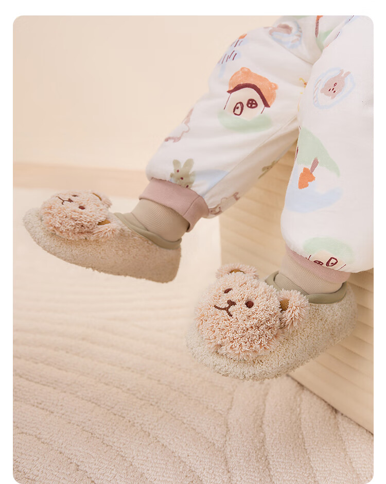 BALABALA Non-Slip Floor Socks Thickened Fleece Winter Warm Baby Toddler Anti-Slip Walking Socks 208424172204 2