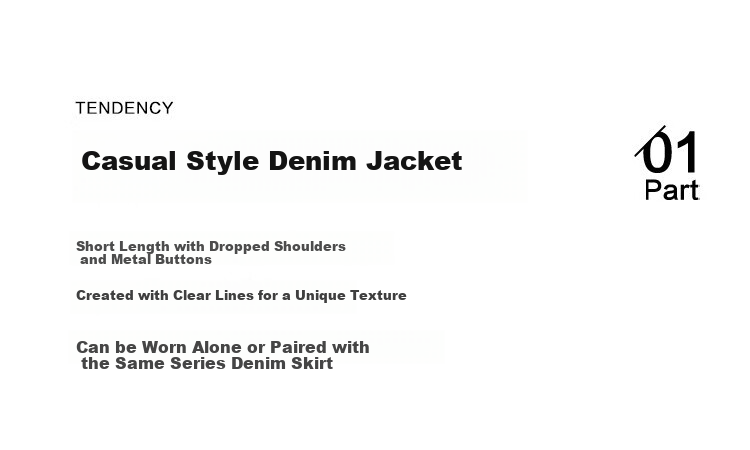 Dme Elastic Waist Denim Jacket with Small Lapel, Simple And Versatile Women's Short Denim Coat, Denim Blue, XL 4