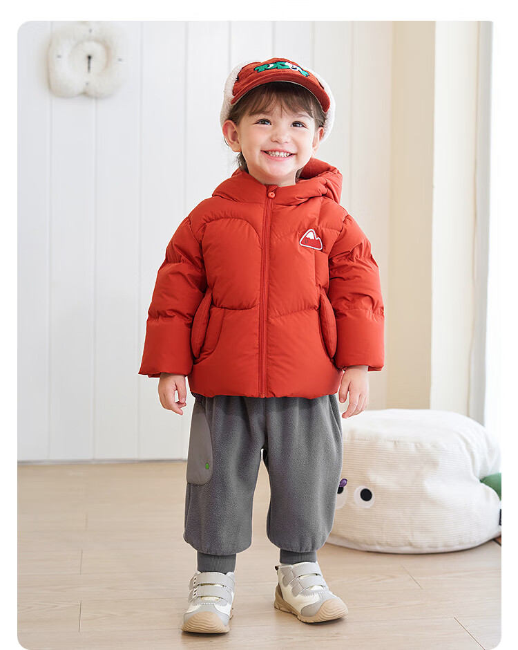 BALABALA Kids Down Jacket Girls Baby Thick Warm Goose Down Coat Winter Boys 2025 New Season Outerwear Trendy Top 8