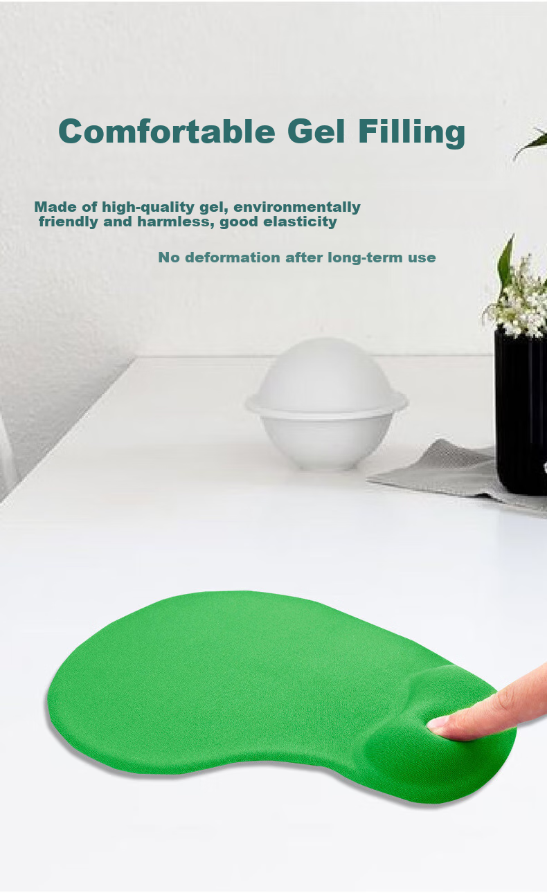 Lingshe Wrist Rest Mouse Pad, Anime Silicone Wrist Support, Cute Cartoon Office Gaming Computer Mouse Pad, Thickened Wrist Guard for Women's Desk Pad H58 Gray 5