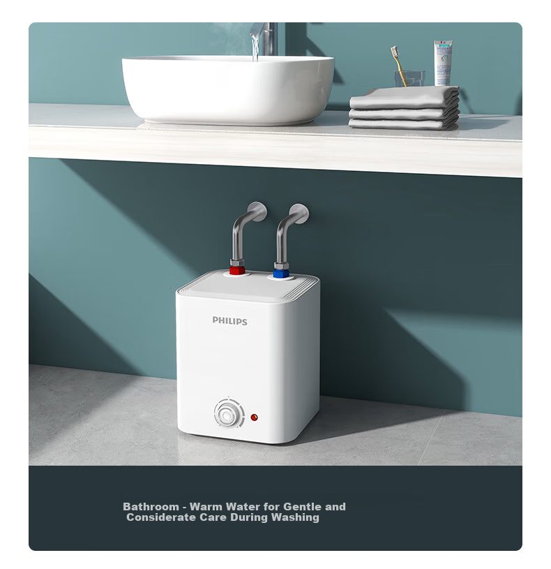 PHILIPS 7-Liter Compact Kitchen Electric Water Heater, First-Class Energy Efficiency, 2200W Rapid Heating, Household Kitchen Hot Water Tank, Under-Counter, Subsidy 15%, Small Size AWH1013/93 9