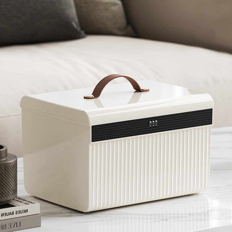Jinlongxing Password Storage Box, Valuable Item Storage Box with Lock, Document And Jewelry Organizer, Car And Home Use Password Safekeeping Box