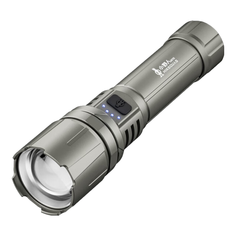 Xiaoyeren High-Power Rechargeable Flashlight Ultra-Bright Military Patrol Home Work Long Battery Life Outdoor Hiking Lighting Lamp