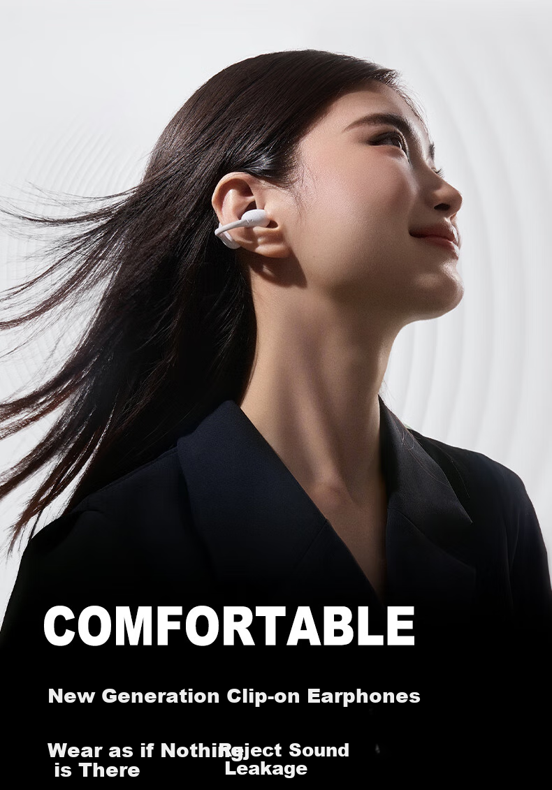 UGREEN Bluetooth Earphones S8 Clip-On Active Noise Cancelling Open Bone Conduction Concept Sports Commuting Wireless Gaming AI Translation Earphones for Apple Huawei Xiaomi 25