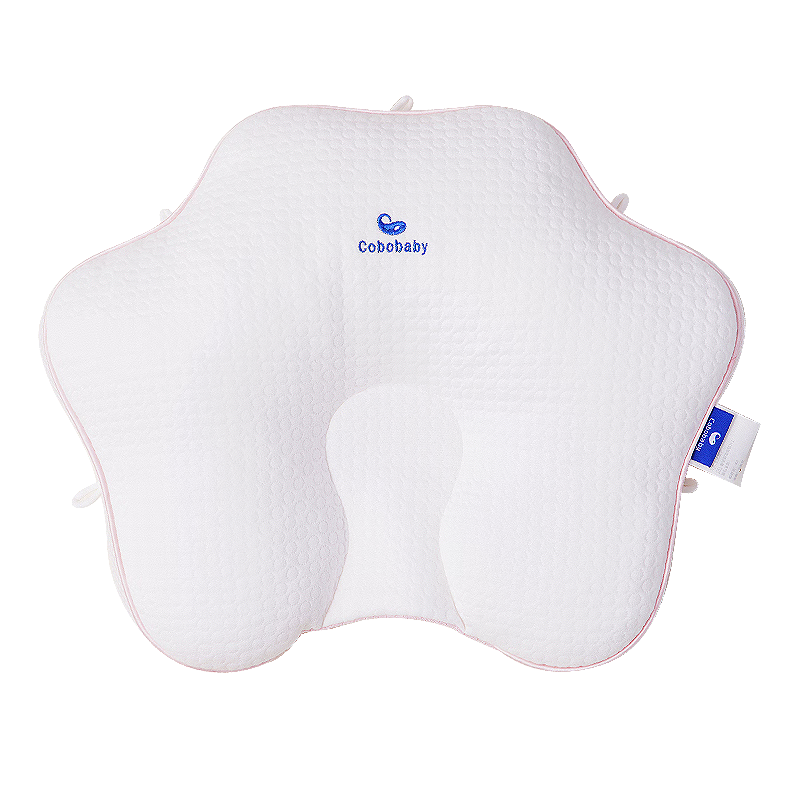 COBOBABY Shaping Pillow for Infants 0-6 Months, Round Head Newborn Baby Breathable Pillow, Corrects Head Shape, Prevents Flat Head Syndrome