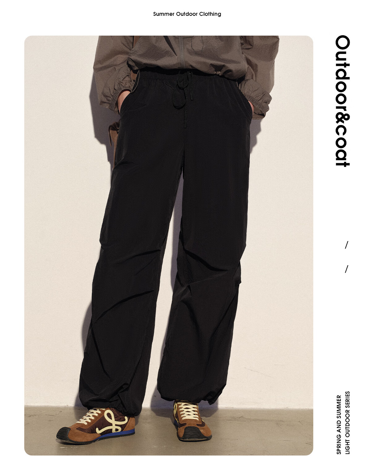 Panda Camel Series Quick-Dry Pants Summer Women's Cooling Loose Straight Casual Hiking Trousers 8147 Gray, M 13