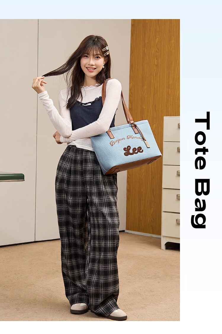 Lee Women's New Tote Bag, Handbag for School, Large Capacity Laptop Bag, Shoulder Bag, Gift, Birthday Present 19