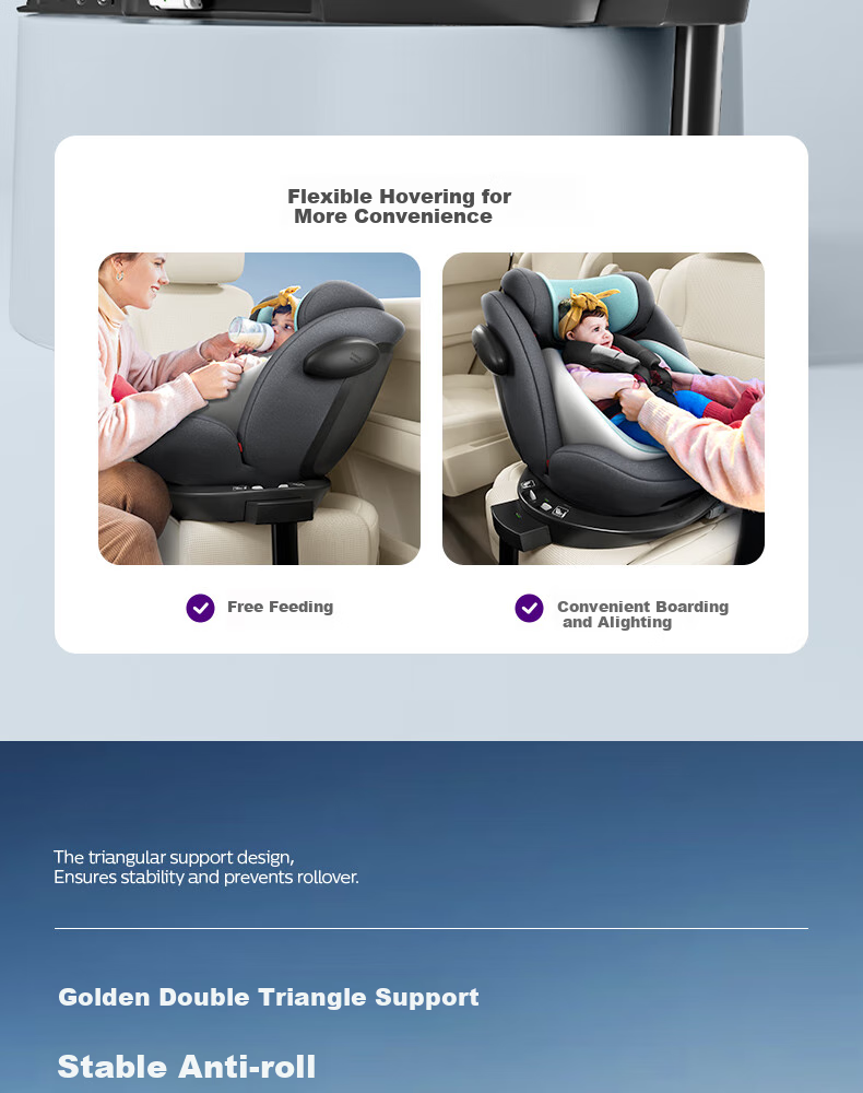 PHILIPS Child Safety Car Seat for Ages 0-12, 360-Degree Rotation, I-Size Certified, ISOFIX Five-Point System 11