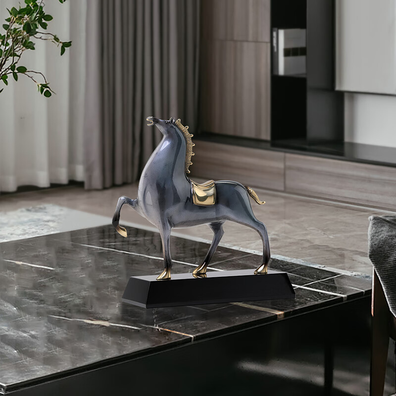 Mr. Nanchu Copper Horse Figurine Success Arrival Decorative Craft High-End Living Room Entrance Office Housewarming Opening Gift