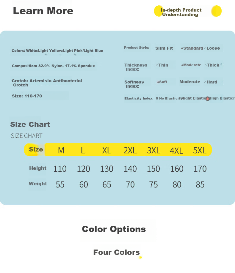 LangSha Children's Underwear, Girls' Ice Silk Thin Summer Triangle Panties, Antibacterial Seamless Breathable Solid Color Developmental Shorts for Older Childre 19