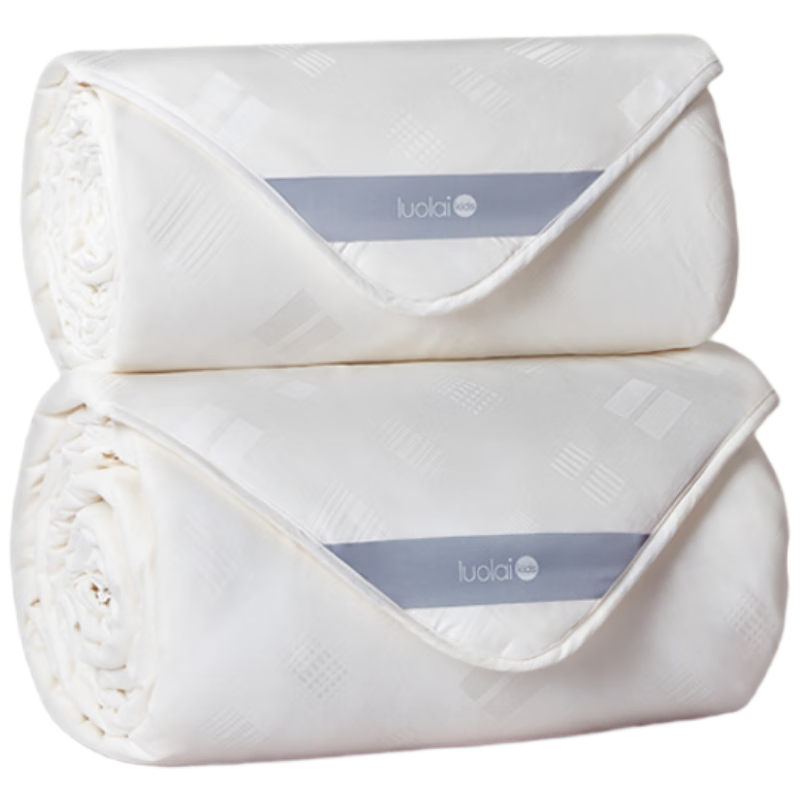 Luolai Children's Silk Quilt Baby Class A Antibacterial 100% Cotton Silk Double Quilt 220*250