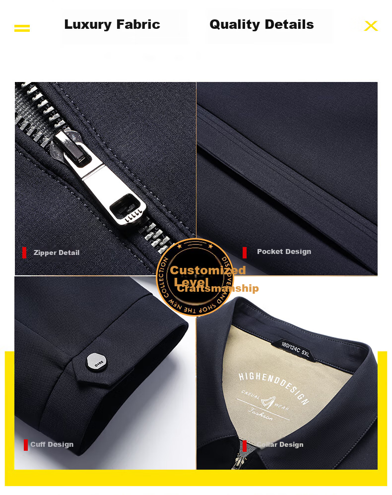Ayoupang Large Size Business Executive Jacket for Middle-Aged And Elderly Men, Lapel Collar Coat, Black, 4XL (200-220 Jin) 13