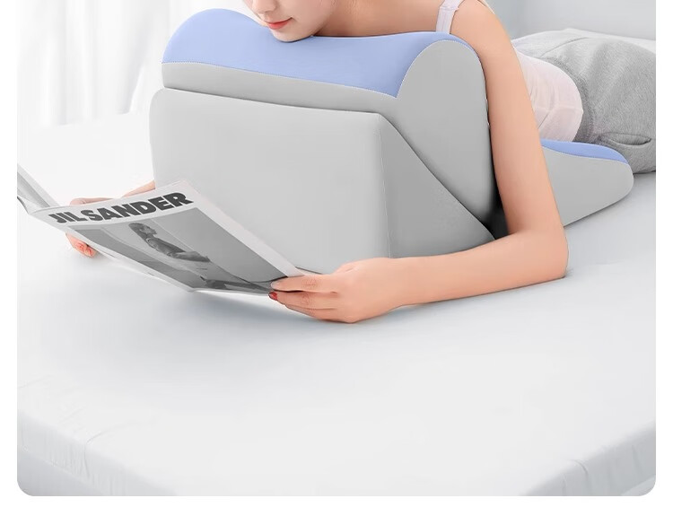 Nila Headboard Cushion Lumbar Support Sofa Backrest Pillow Half-Reclining Bed Phone Holder Large Backrest Hug Pillow for Girls 17