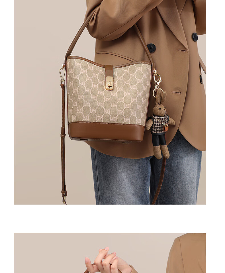 Aiqinghai Handbag, Women's Crossbody Bag, Shoulder Bag, Large Capacity Bucket Bag, Practical Birthday And Mother's Day Gift for Mom 9