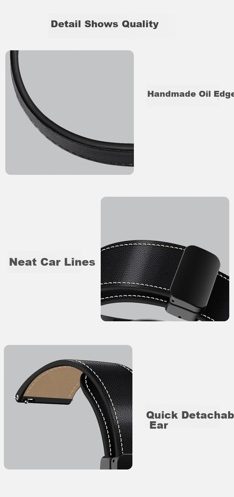 Freeson Compatible Leather Watch Strap for Honor Watch GS4, Magnetic Smartwatch Band Universal for GS Pro/GS3/GS3i/Magic2/1/4/4pro, 22mm Interface, Black 4