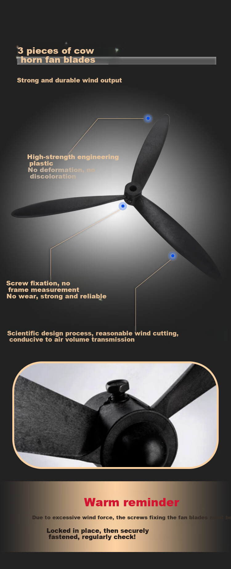 Wahson Industrial Fan Electric Fan Wall Fan High-Power Factory Workshop Commercial Fan Powerful Extra-Large Industrial Fan Bull Horn Fan AC Fixed-Frequency Fan FL-75 (Enhanced Version B) 6