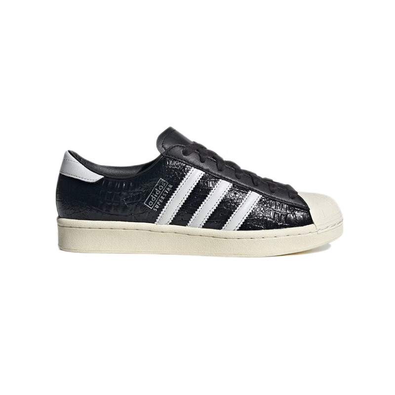 Adidas Trefoil SUPERSTAR VINTAGE Women's Shell Toe Sneakers Casual Shoes, Black, JH5710