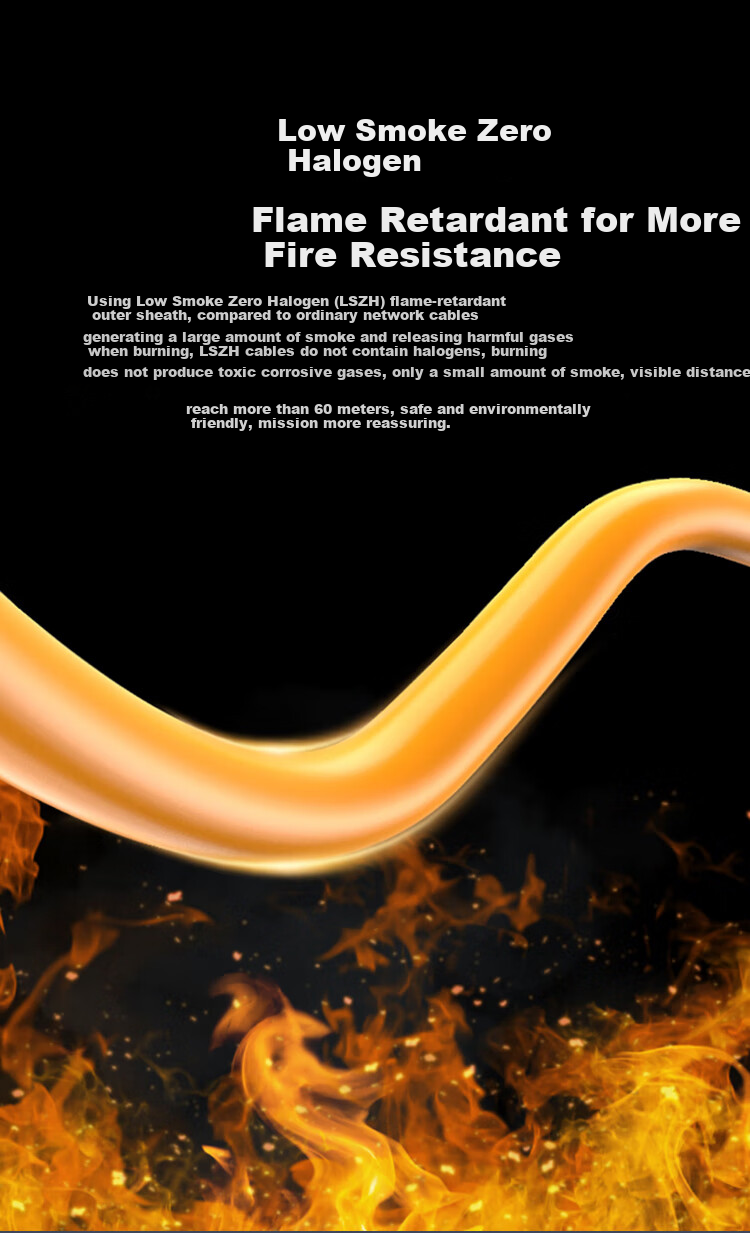 H3C Category 6 Gigabit Ethernet Cable, 0.55 Pure Copper Core [Low Smoke Zero Halogen Flame Retardant], CAT6 Unshielded Anti-Interference Twisted Pair Cable, Home Security Network POE Box Cable, 305 Meters 3
