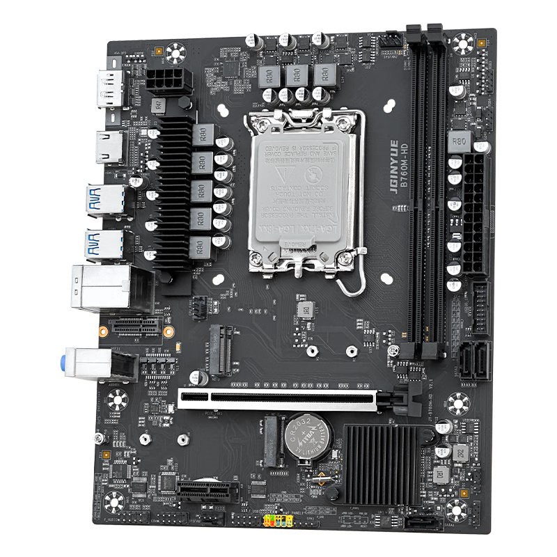 Jingyue B760M HD Motherboard DDR4 Memory Desktop Computer Motherboard Supports CPU Core I5 12400F/13400F/12490F (Intel B760/LGA 1700)