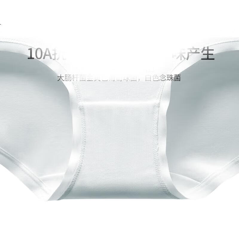 Комплект женских трусов Duoduo Cotton, 3 шт., модель "Камелия", из 100% хлопка, антибактериальные, средней посадки, размер L