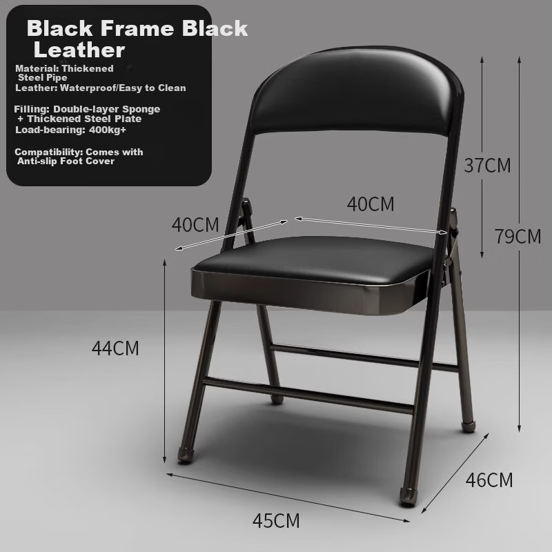 Huayinxuan Folding Chair, Computer Chair, Office Chair, Home Chair, Conference Chair, Training Chair, Dormitory Chair, Dining Chair with Backrest, Portable Seat 18